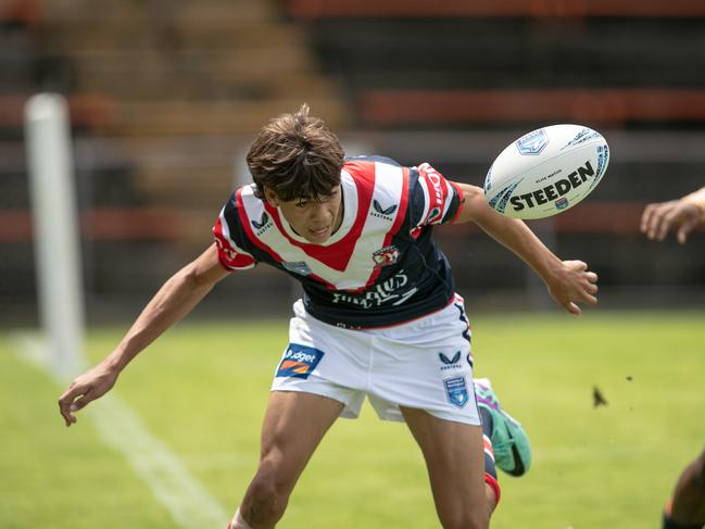 Bailey Roberts-Lintmeijer tries to keep the ball in play. Picture: Julian Andrews