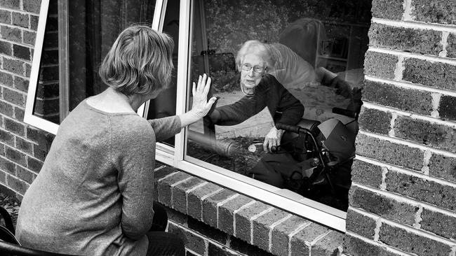 Your Health Link National Photographic Competition's Mobile Category was won by Margaret Edwards for her image 'Window visit to my ageing mum.'