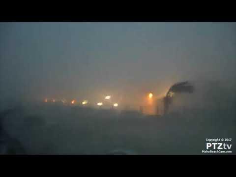 Hurricane Irma Hits Sint Maarten With 185 Mph Winds. Credit - PTZtv.com via Storyful