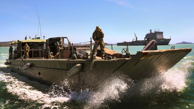 Landing Craft (LCM8) from Army's 35th Water Transport Squadron, a Vietnam War era vessel which are top be updated with new acquisitions. Picture: Defence