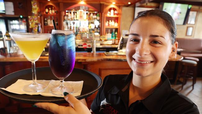 Rattle N Hum restaurant manager Alannah Micallef said Port Douglas is open for business after TC Jasper has now passed. Picture: Liam Kidston