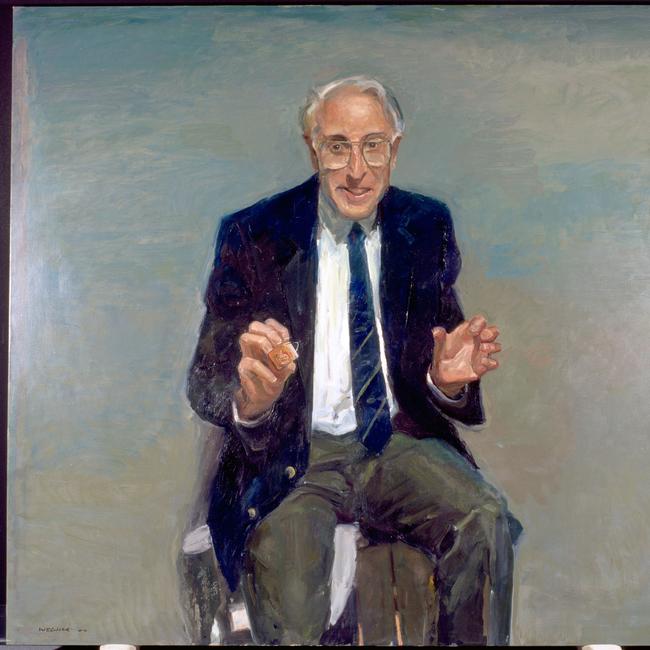 Portrait of Professor Graeme Clark 2000 by Peter Wegner Collection: National Portrait Gallery Gift of the family of Professor Graeme Clark 2001 Donated through the Australian Government's Cultural Gifts Program © Peter Wegner