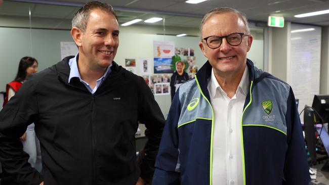 Treasurer Jim Chalmers and Prime Minister Anthony Albanese. Picture: Getty Images