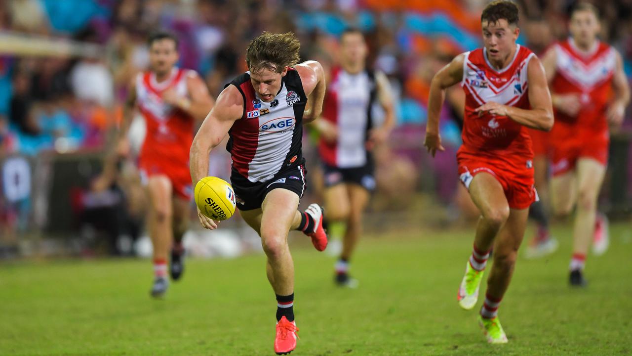 Waratah vs Southern Districts in the 2022-23 NTFL grand final. Picture PEMA TAMANG Pakhrin