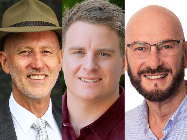 John Schilling, Matthew Tickner and Steve Lippingwell are also Division 2 candidates. Picture: File photos