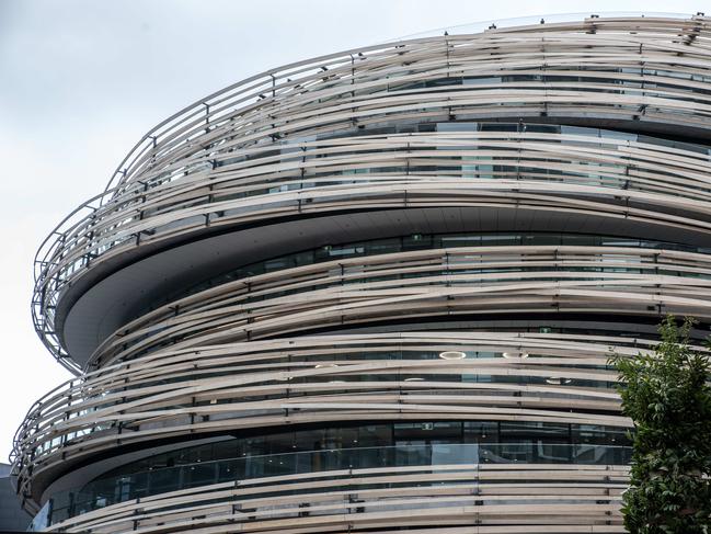 The building, called ‘The Nest’ on site, is lined with 20km of unique timber panels Picture: Flavio Brancaleone