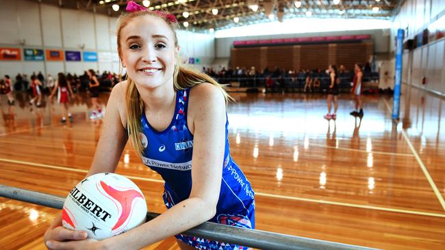 Eleanor Horsburgh is Contax’s newest recruit for the 2019 Premier League netball season after arriving from Brisbane. Picture: AAP/Mark Brake