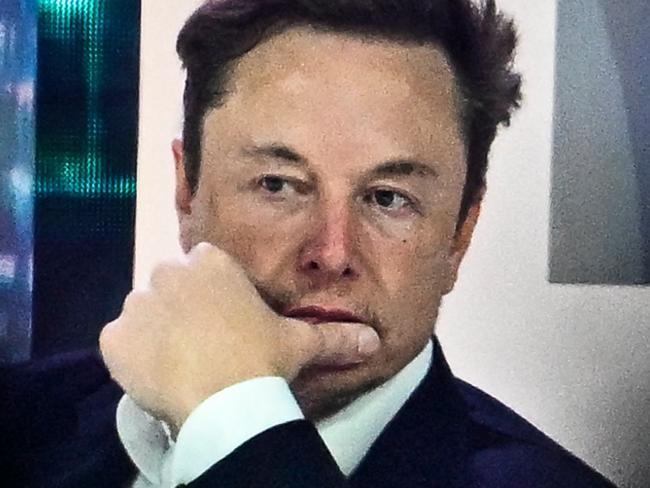 Twitter CEO Elon Musk arrives to speak at the âTwitter 2.0: From Conversations to Partnerships,â marketing conference in Miami, Florida, on April 18, 2023. (Photo by CHANDAN KHANNA / AFP)