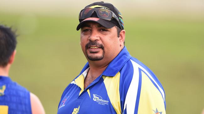 Dean Rioli during his time as Wanderers coach in the Northern Territory.