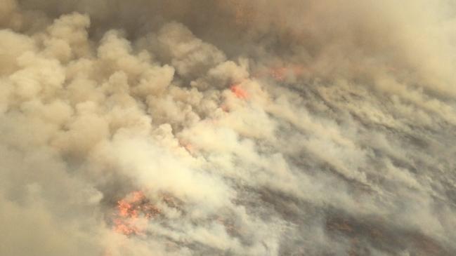 The huge Barkly fire breached containment lines east of the Gosse River on Wednesday, edging closer to Tennant Creek. Picture: Bushfires NT