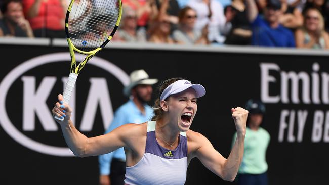 The fairytale continues for Caroline Wozniacki. Picture: Quinn Rooney/Getty