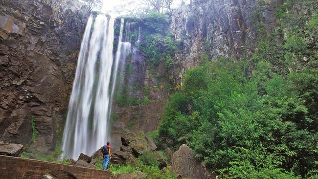 The 40m high Queen Mary Falls in the Main Range National Park. Pic Peter Lik, Tourism Queensland.