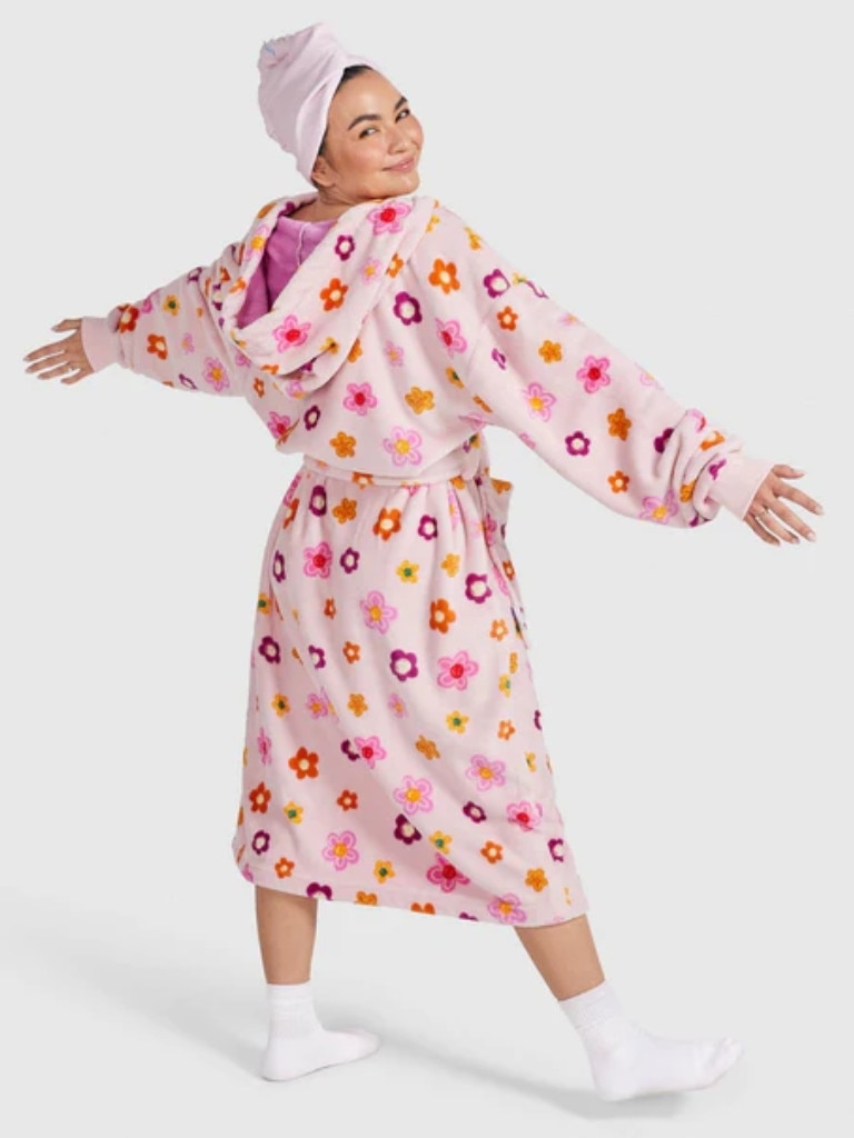 Happy Flowers Oodie Dressing Gown. Picture: The Oodie.