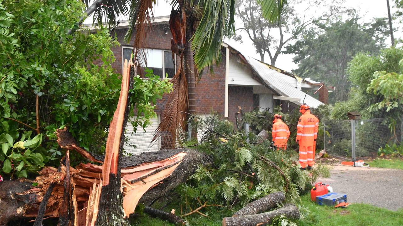 Storm damage on the Sunshine Coast. Picture: Patrick Woods.