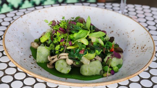 Vegan gnocchi at The Rose of Australia. Picture: Jenifer Jagielski