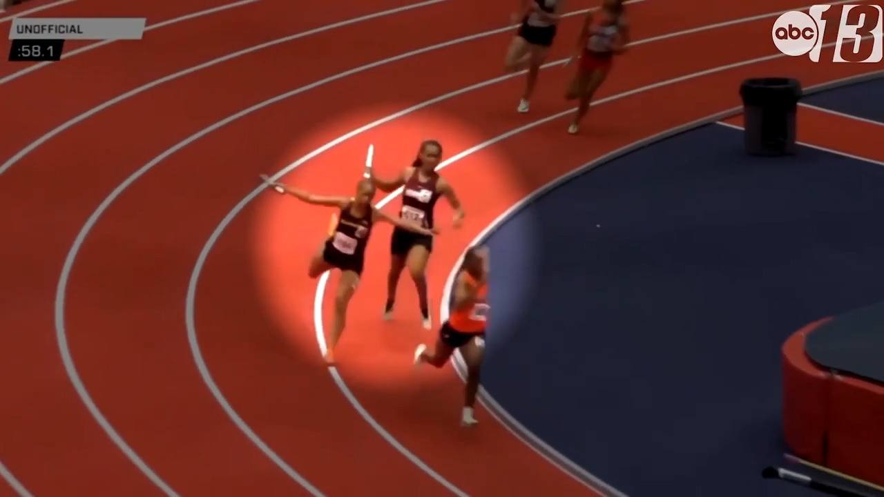 Sprinter attacked with baton during race