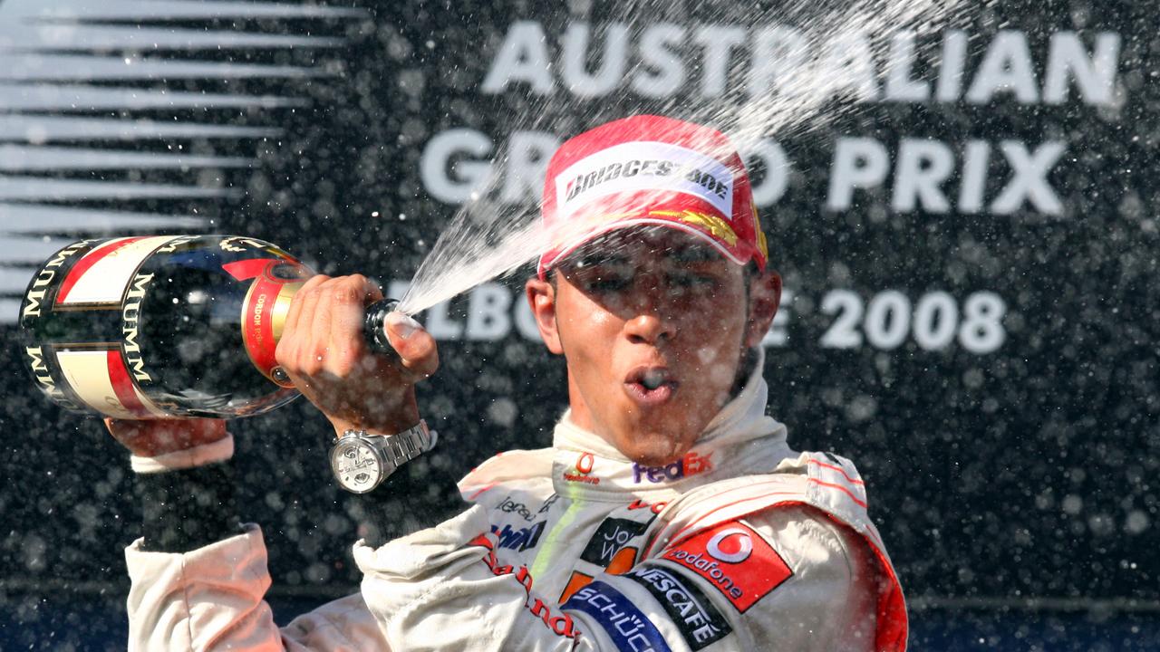 Hamilton won his first Australian Grand Prix in 2008.