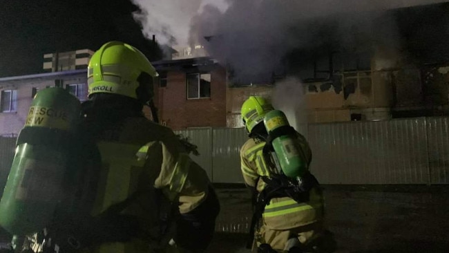 Banora Point firefighters on scene. Picture: Fire and Rescue NSW Banora Point