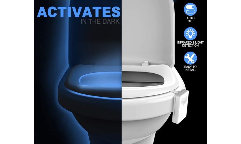 The Toilet Night Light - Motion Activated Glow for Safe & Easy Trips a -  Peachy Abode