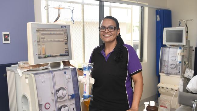 Dialysis nurse Lauwana Blackley manages the four-chair dialysis clinic on Palm Island. She is a nominee in The Weekly Times Shine Awards. Picture: Supplied.