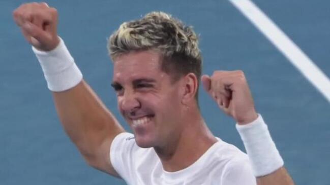 Kokkinakis shocks Rublev in Adelaide to advance to quarter-finals