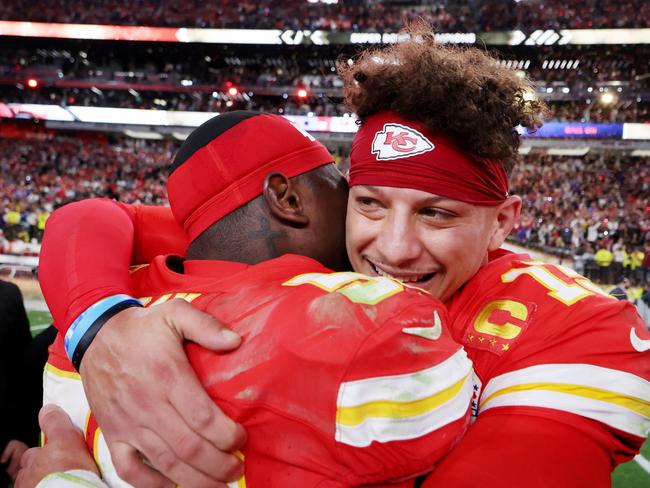 The NRL is hoping to lure Patrick Mahomes to its Vegas showcase. Picture: Ezra Shaw/Getty Images