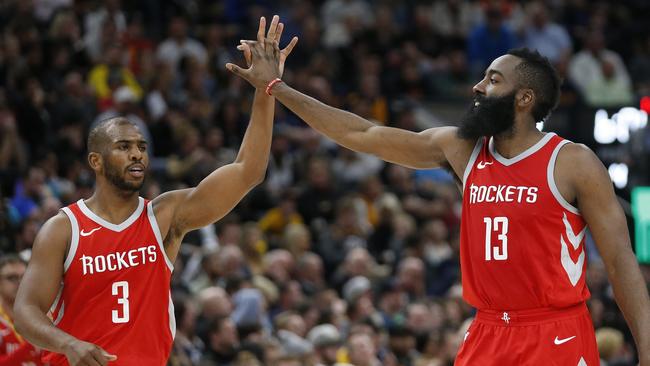 Rocket power pair Chris Paul and James Harden have led Houston to the top of the West.