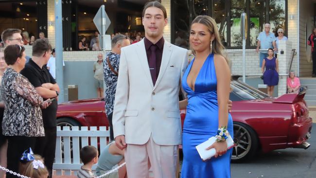 Students celebrating the Urangan State High School formal.