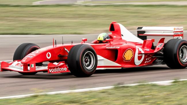 Michael Schumacher Ferrari F2003-GA sold at auction for $22m.