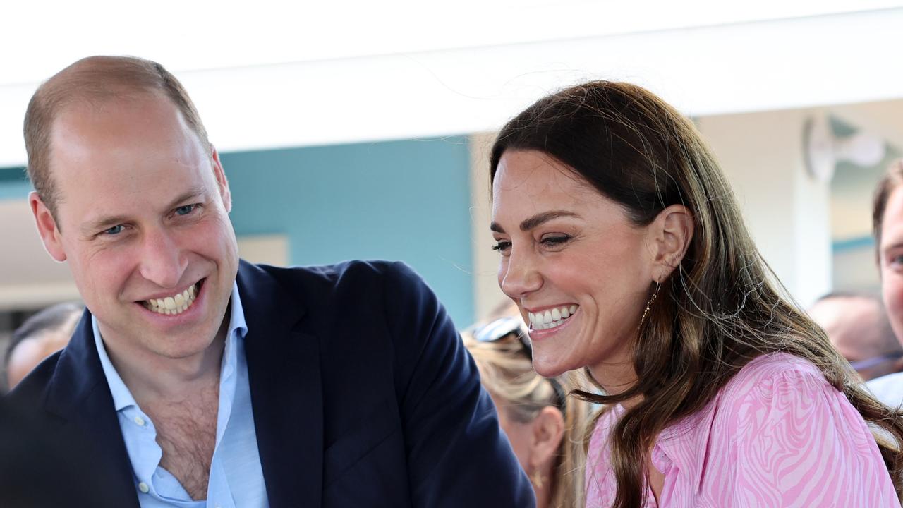 The couple have been all smiles during the trip, despite frequently being met with protesters. Picture: Getty