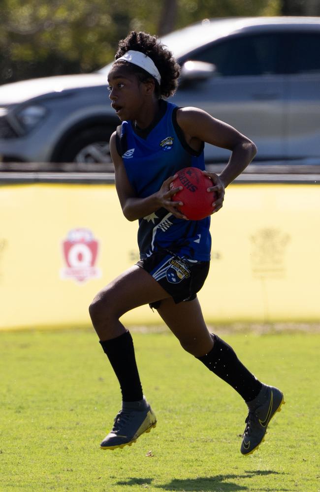 Action from the AFLQ Schools Cup State Finals. Picture: AFLQ.