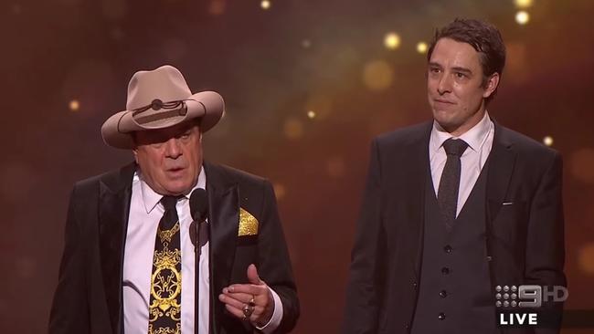 Johnson still hasn’t forgiven Meldrum for gatecrashing his 2017 Gold Logies speech.