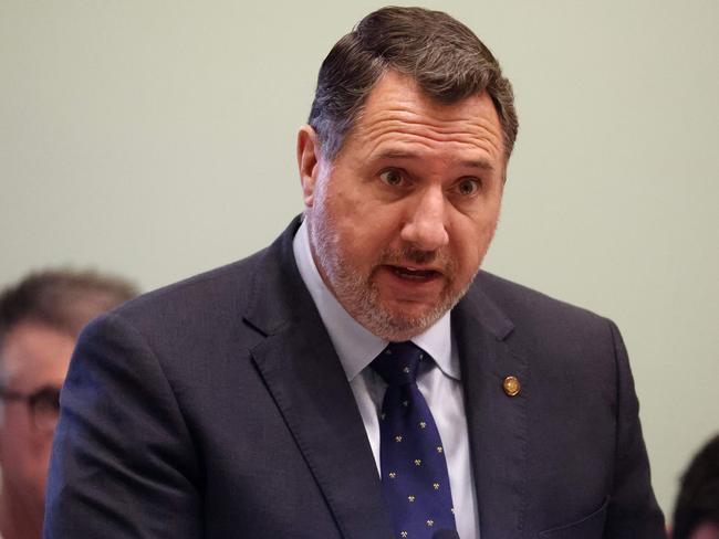 Andrew Powell MP, Qld Parliament Question Time, Brisbane. Picture: Liam Kidston