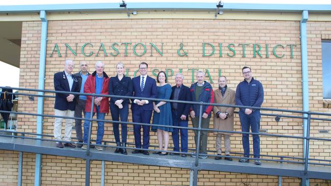 Pictured L-R: Dr David Adams, Dr Adrian Griscti, Dr Bill Holmes, Ashton Hurn, Stephan Knoll MP, Dr Lisa White, Barry Swan, Dr Bill Gransbury, John Stokes, Tim Gransbury. Picture supplied