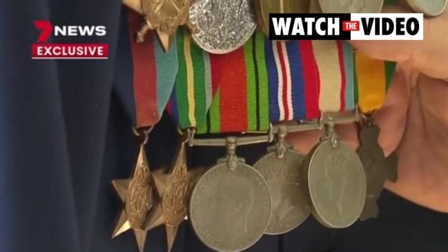 Third generation war veteran reunited with father's missing medals (7 News)