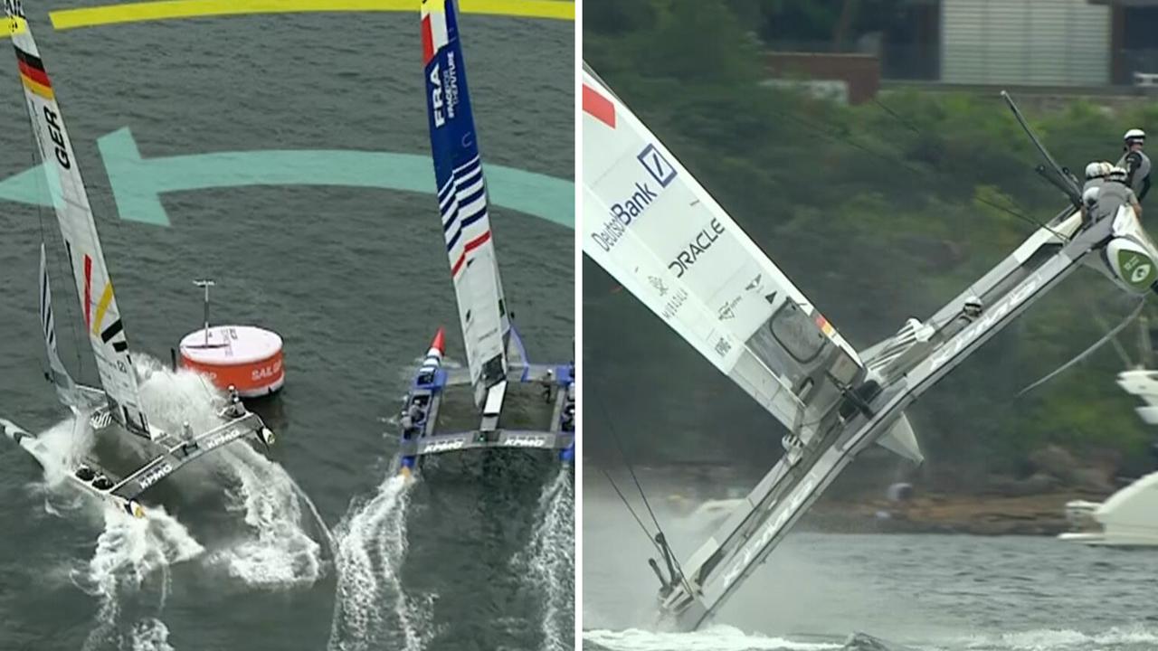 SailGP 2024 Sydney Team Australia win fleet race, Germany’s nearcrash with France in Sydney