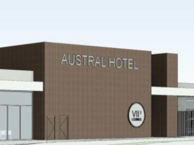 Artist impressions of proposed Austral Pub on Bringelly Rd, Austral in southwest Sydney.