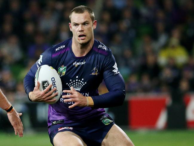 NRL - Qualifying Final 1 Melbourne Storm v Cowboys at AAMI Park. Cheyse Blair in action. 10th September 2016. Picture: Colleen Petch.