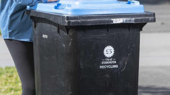 Stonnington residents will have their bins inspected for contamination and correct recycling of materials as part of a 12-month trial. File picture.