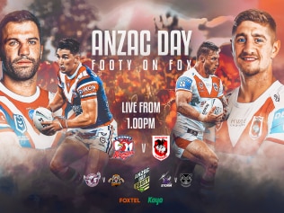 Fox League will feature three NRL games on ANZAC only on FOXTEL and Kayo