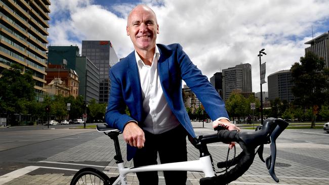 New Tour Down Under Race Director Stuart O'Grady pictured at Victoria Square, Adelaide on Tuesday 3 December 2019. It has been announced that Stuart O'Grady is taking over the role from Mike Turtur. (AAP Image/Sam Wundke)