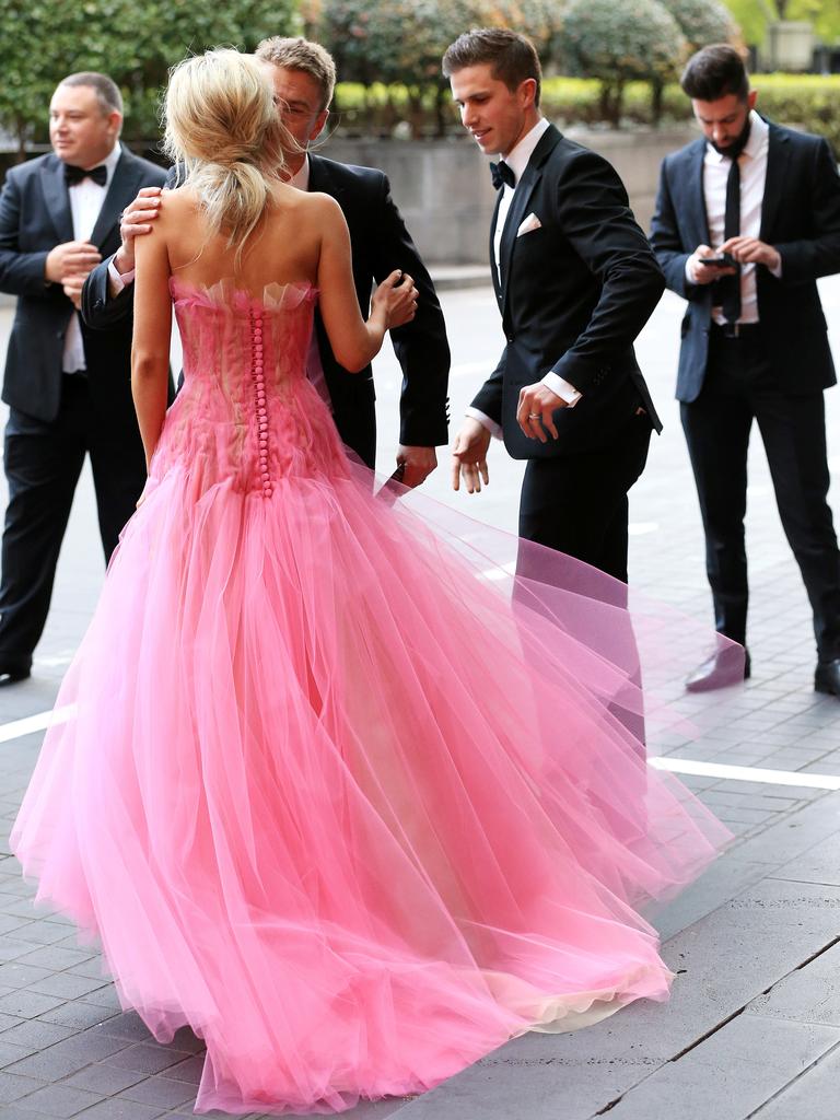 Jessie Murphy with husband, Carlton captain Marc Murphy. Picture: Mark Stewart