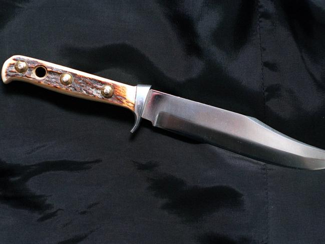 Clark was in possession of a bowie knife which he said he brought in his luggage from the US.