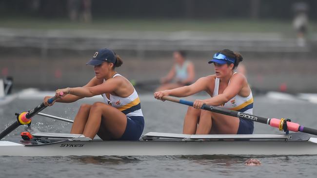 Young rower Imogen Grey, in stroke seat, is heading to the US later this year.