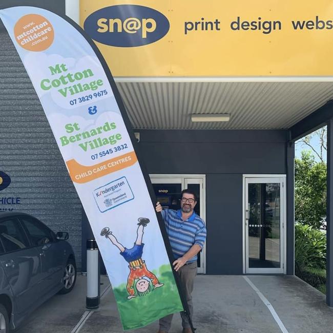 Snap Print Design Capalaba owner John Douglas has online and delivered to door options for clients who are isolating or social distancing.