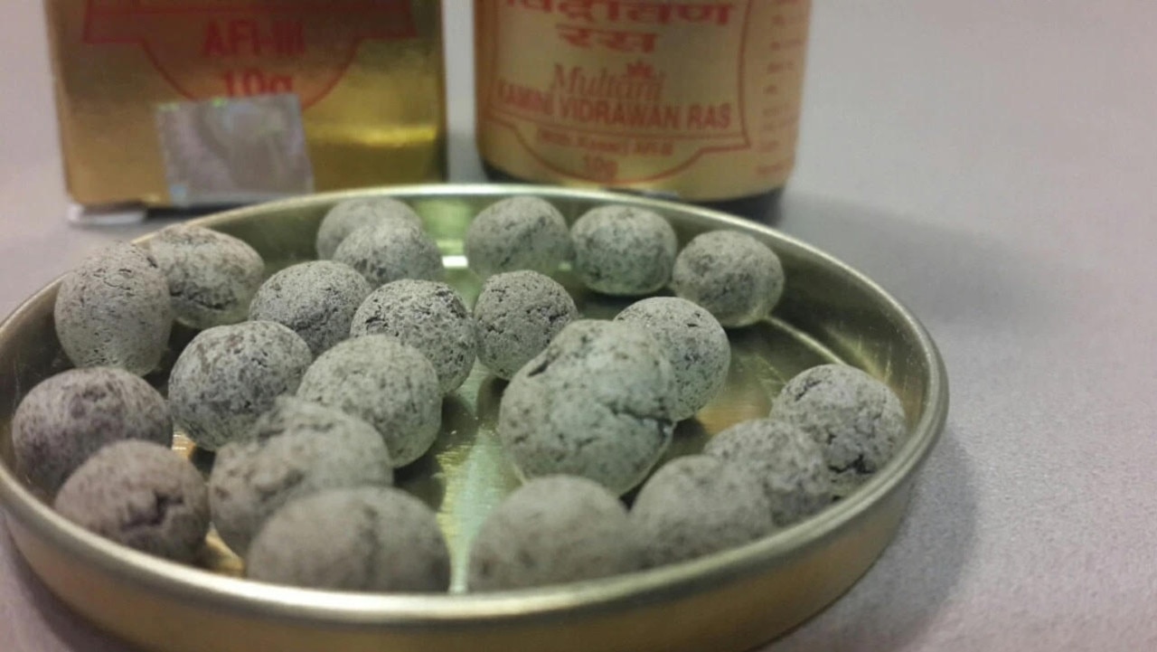 Kamini is sold in the form of small grey-brownish balls. Picture: Supplied/SBS