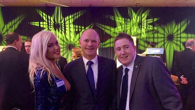 Tamara Candy, Campbell Newman and Neil Symes. Picture: Facebook
