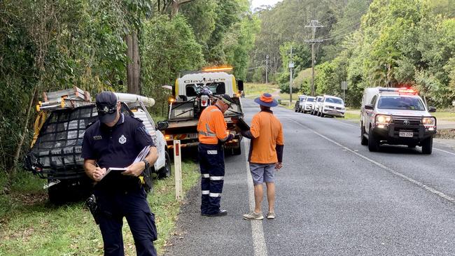 A motorbike rider died following a serious crash at Mooloolah Valley last Wednesday morning. Photo: Patrick Woods