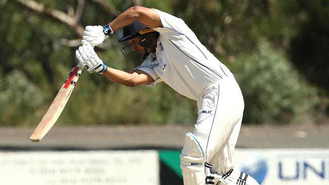 Zaheer Hussain in action for Greenvale. Picture: Hamish Blair