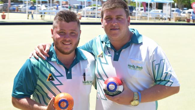 Aaron Teys (left), pictured with Corey Wedlock, is one of the most gifted lawn bowlers to come out of the Northern Rivers.